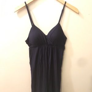 Dark navy V dress